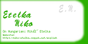 etelka miko business card